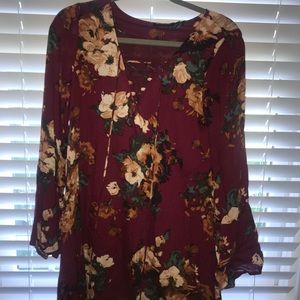 Lace up Blu Pepper Dress